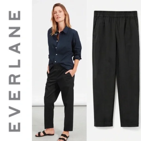 Everlane The Easy Straight Leg Chino, Black, NWT - Picture 1 of 10